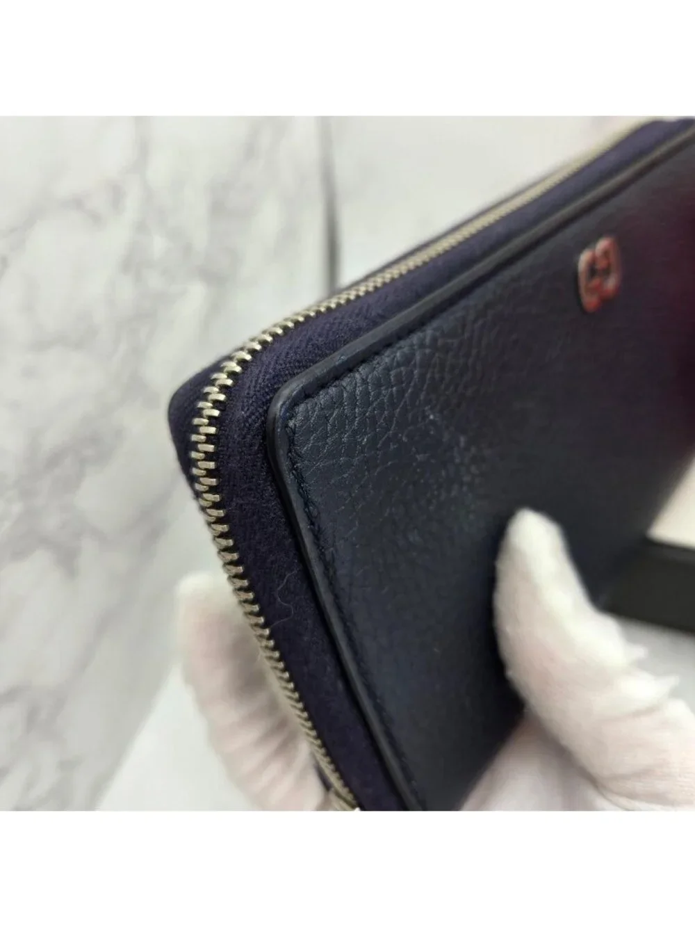 Gucci Wallet Interlocking GG Navy - Picture 5 of 15